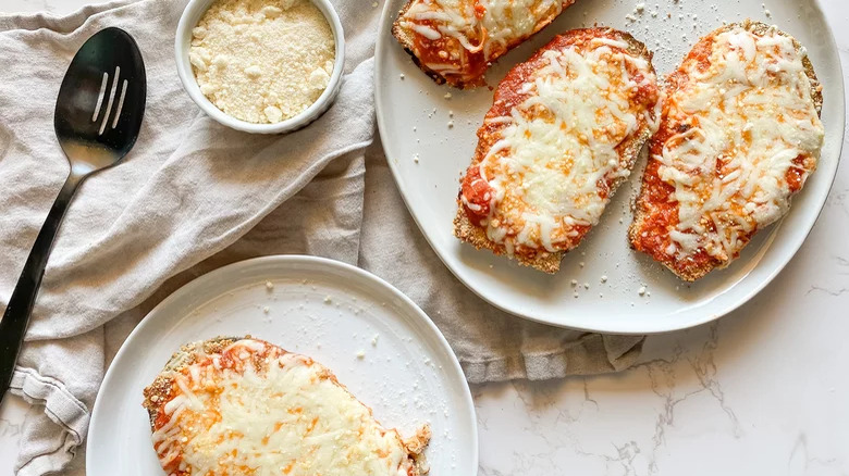 Sheet Pan Eggplant Parmesan