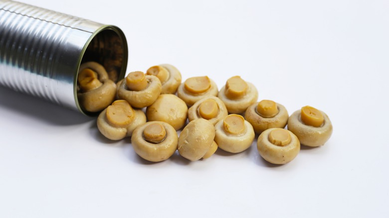 Canned mushrooms