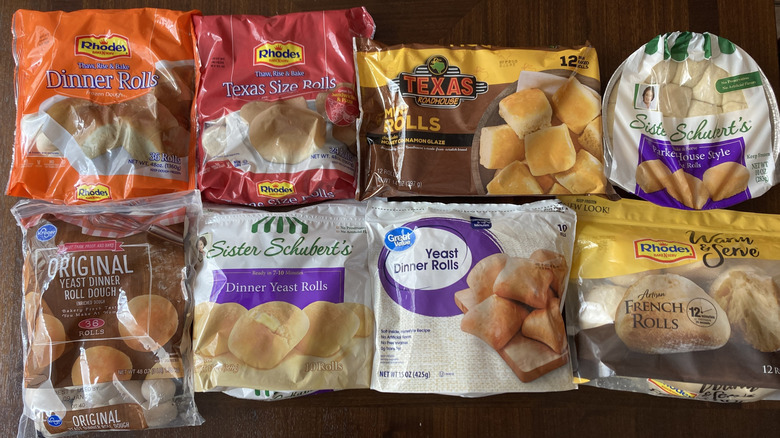 frozen dinner roll packages