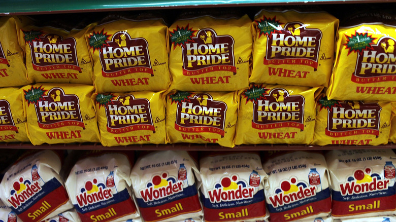 packages of wheat bread