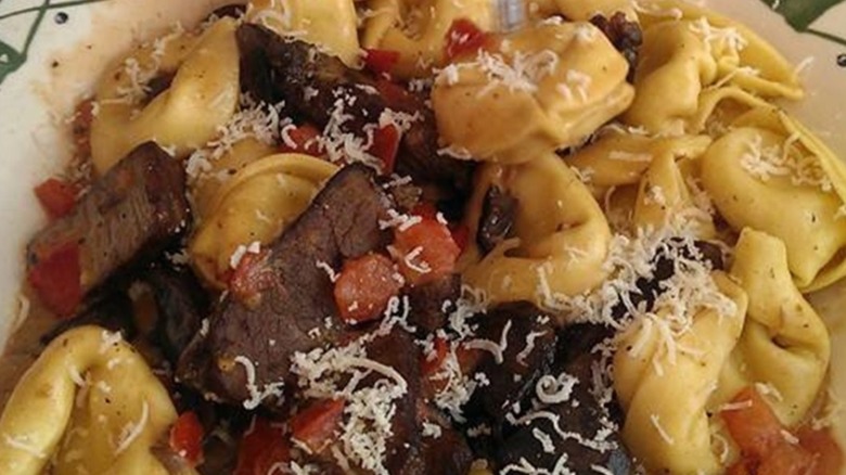 Braised Beef and Tortellini platter