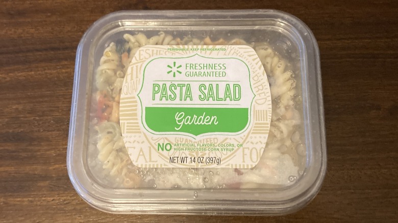 Carton of Freshness Guaranteed pasta salad