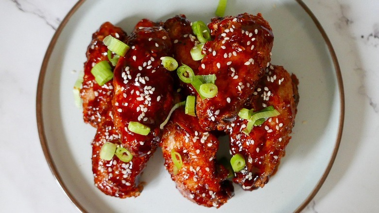 chicken wings with sesame seeds