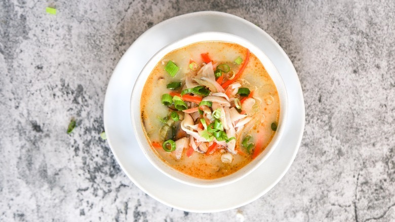 soup with vegetables and noodles