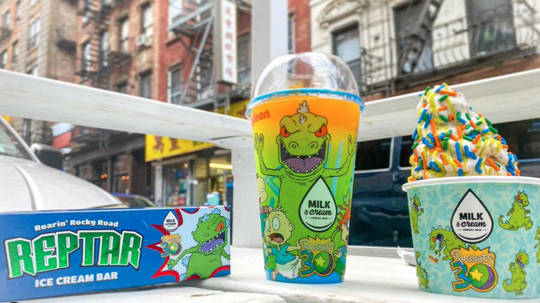 Rugrats-themed ice cream on display