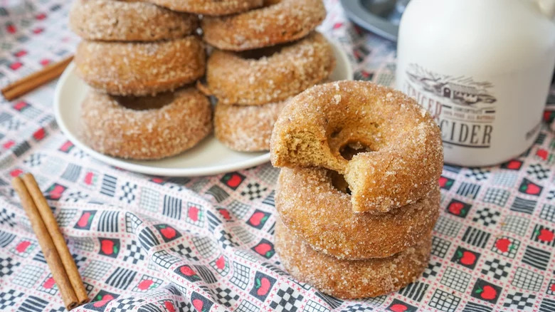 A stack of donuts