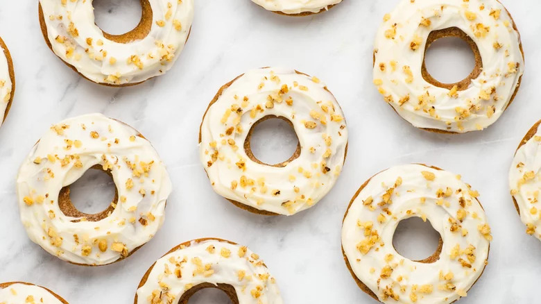 Donuts with frosting 