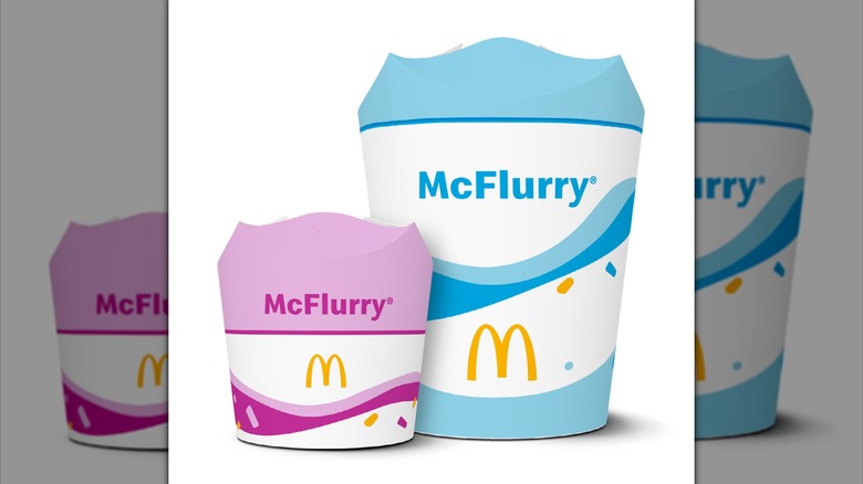 Regular and Mini McFlurry containers