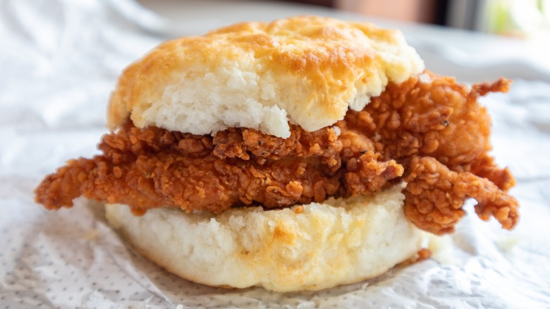 Chick-fil-A chicken biscuit