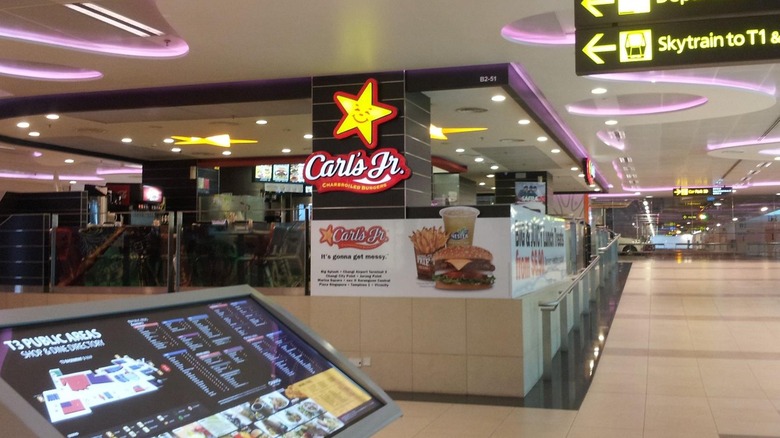 Carl's Jr location at airport