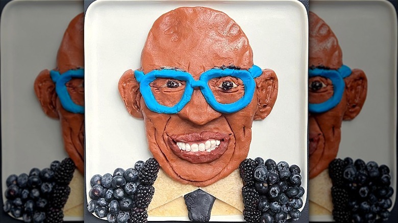 Cookie dough artwork of Al Roker