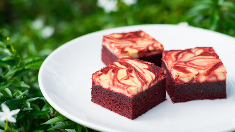 Red velvet cream cheese brownies