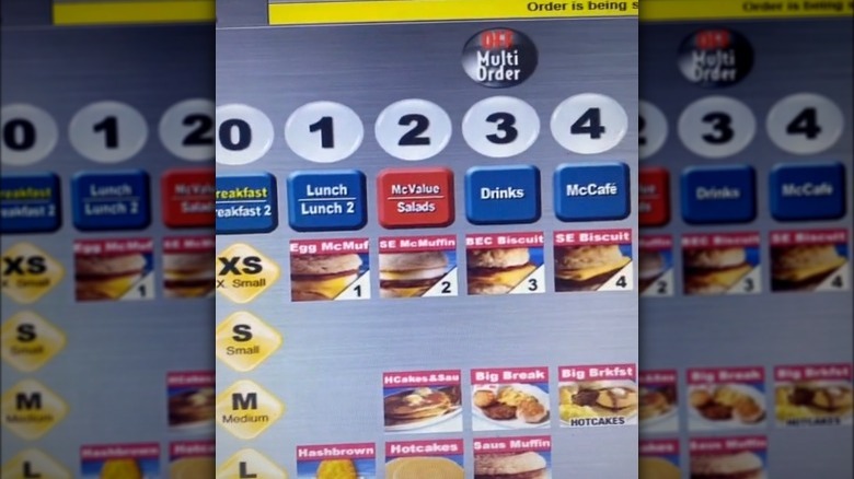 TikTok Screenshot of a McDonald's employee POS system