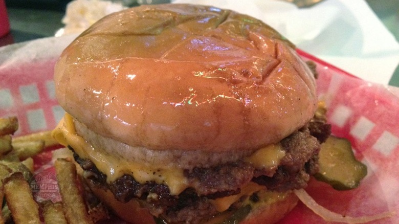 Dyer's cheeseburger and fries