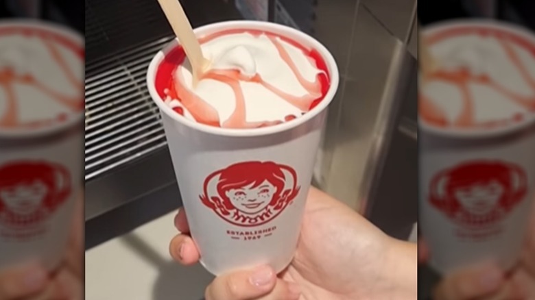 Wendy's strawberry swirl 