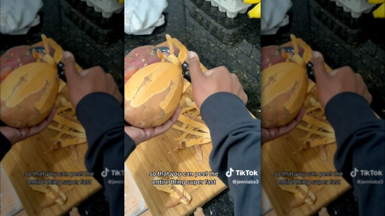 potato peeling tiktok