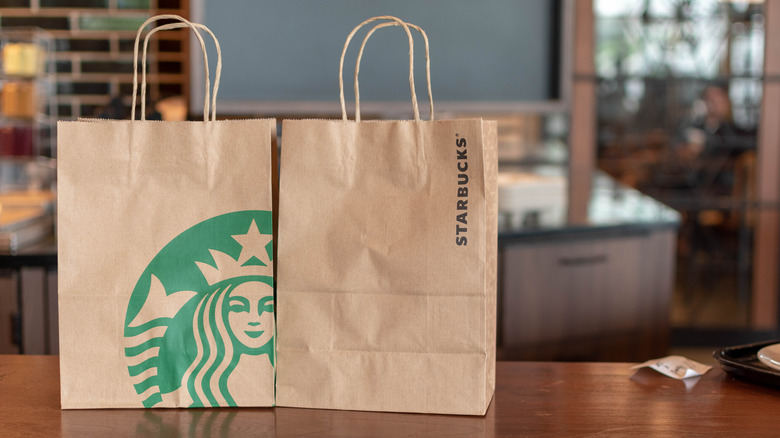 Starbucks order in bags