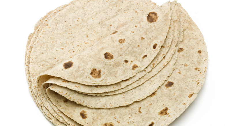 stack of fresh tortillas