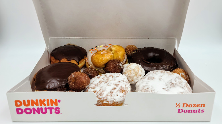 Dunkin' donut selection