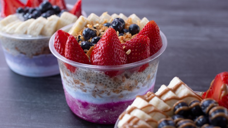 acai bowls on table