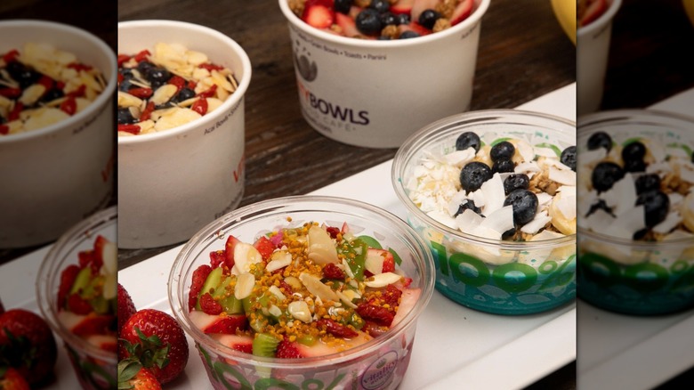 various acai bowls from vitality bowls