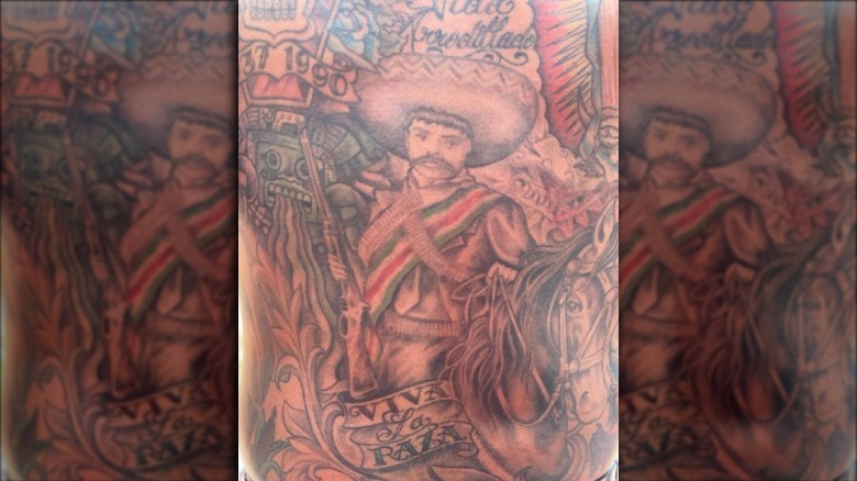 Aaron Sanchez back tatto