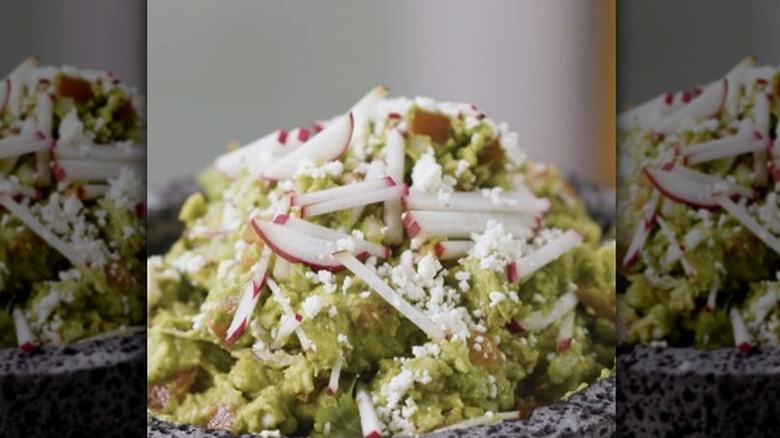 Close up of guacamole on Aarón Sánchez's Instagram