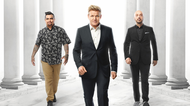 MasterChef: Legends judges Aaron Sanchez, Gordon Ramsay and Joe Bastianich