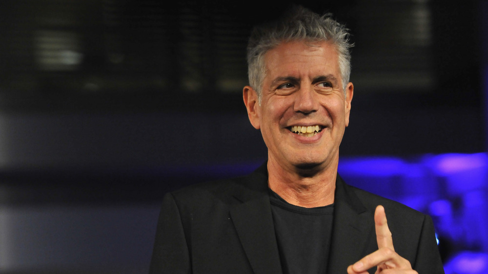 Anthony Bourdain speaking at event