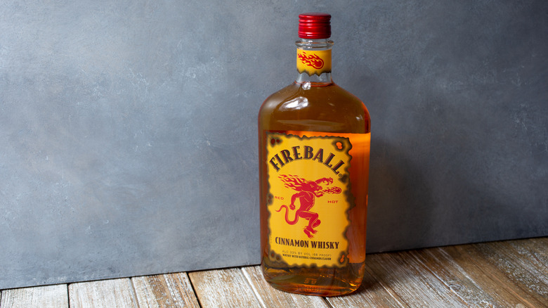 Fireball cinnamon whisky bottle