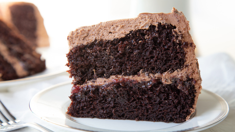 Chocolate cake with Nutella buttercream