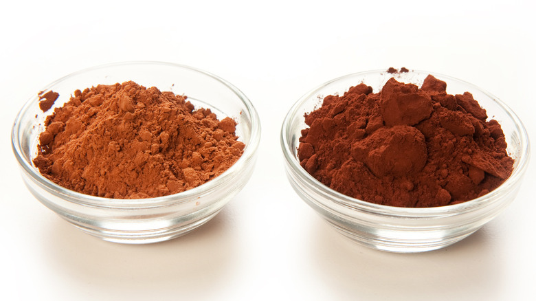 dutch processed and natural cocoa powder