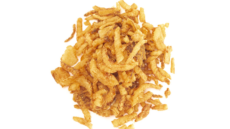 Pile of fried onion bits