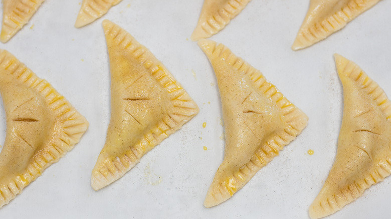 Apple pies ready to be baked