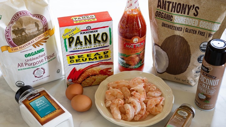 ingredients for coconut shrimp