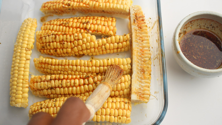 corn in serving dish 