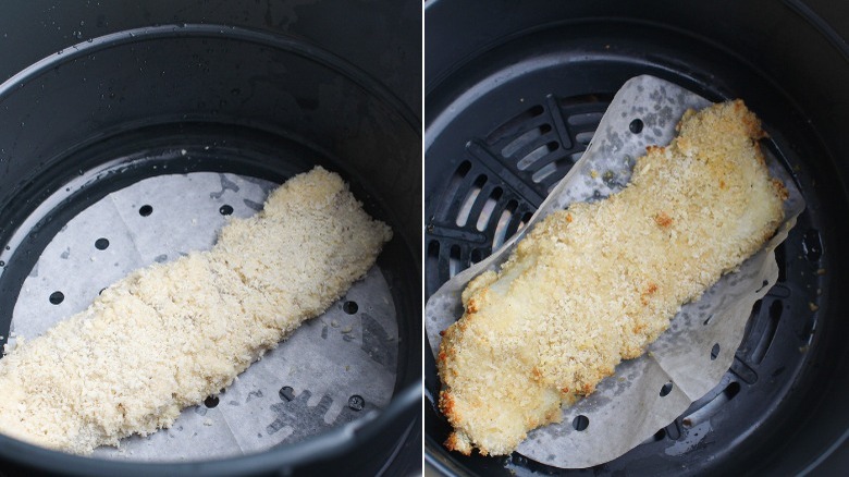 battered codfish fillets in the air fryer