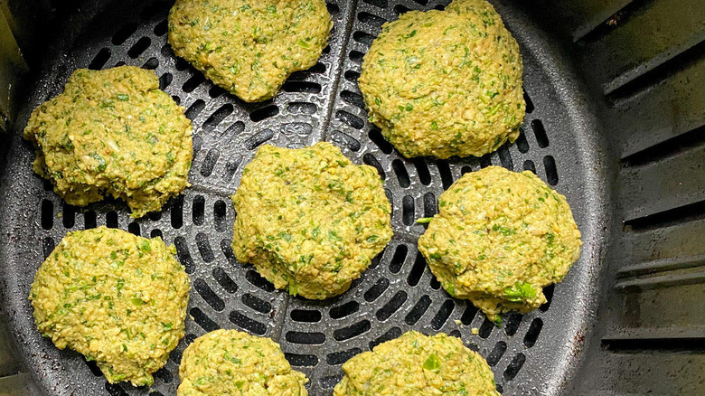 uncooked falafel