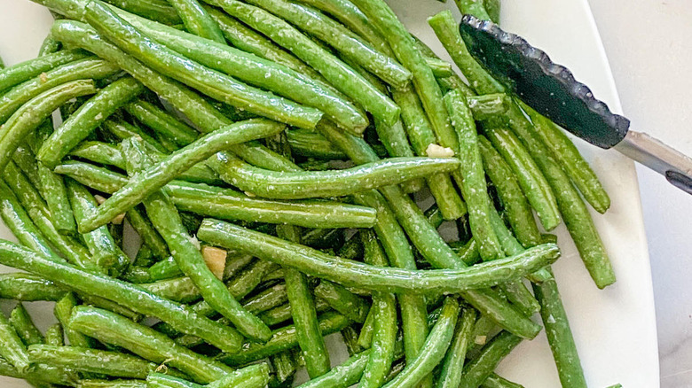 green beans close up 