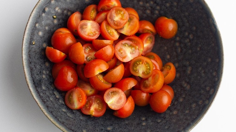 halved cherry tomatoes