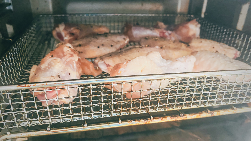 Air fryer sticky chicken wings in the air fryer