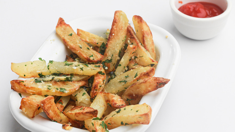 truffle fries in bowl