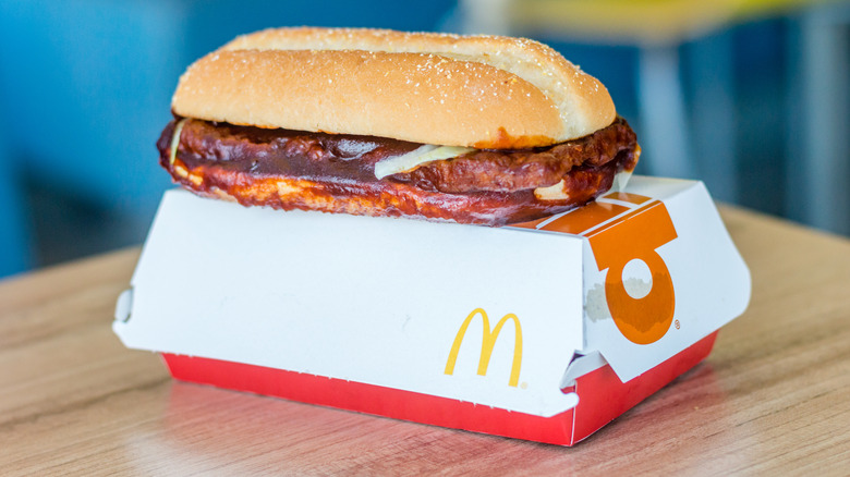 McRib on a white box