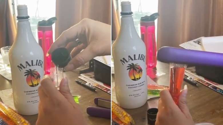 DIY alcoholic freezer pops