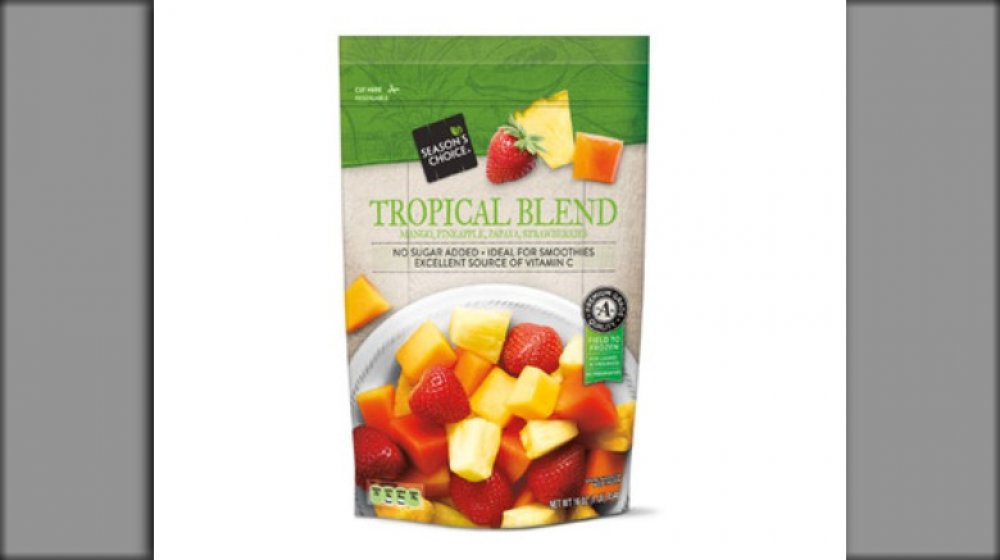 bag of tropical frozen fruit