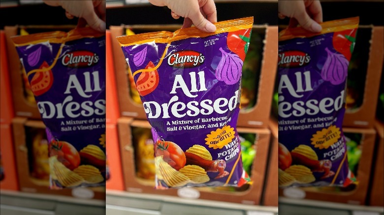 Clancy's all-dressed potato chips at Aldi