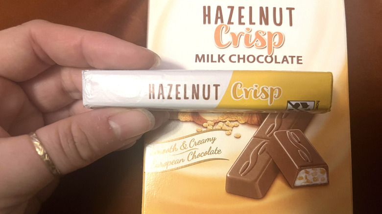 hazelnut crisp chocolate bar