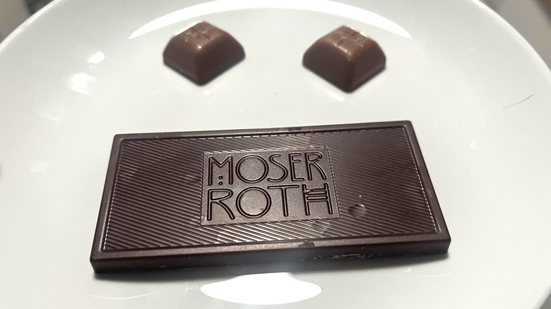 Aldi chocolates on a plate