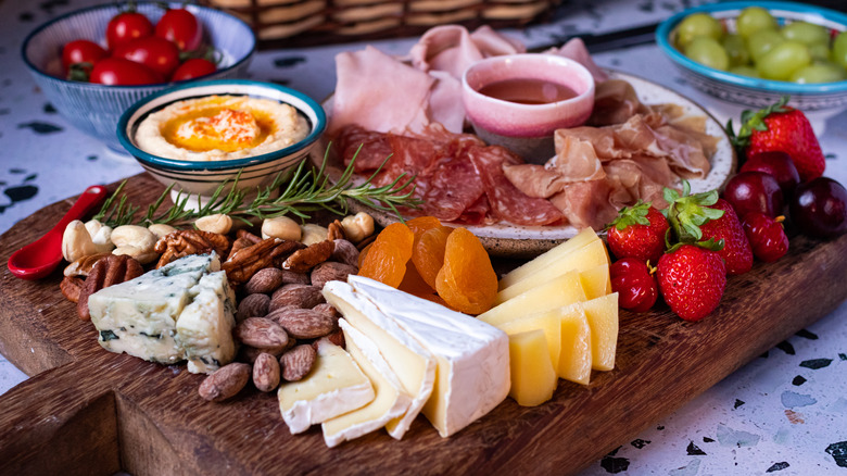 A charcuterie board.