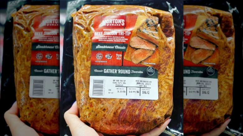 Aldi Morton's beef sirloin tri-tip steak